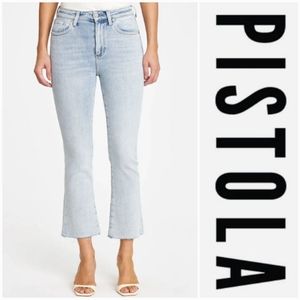 Pistola High Rise Raw Hem Crop Jeans Size 24